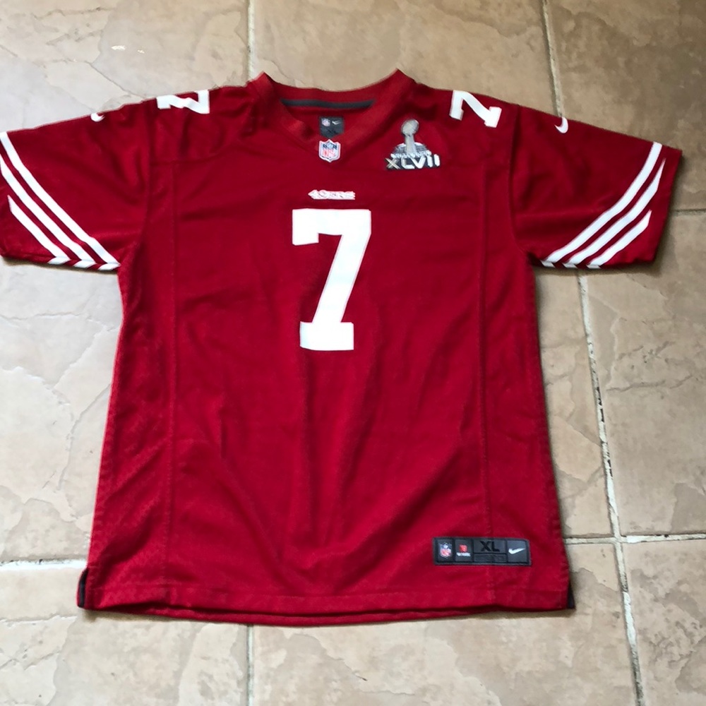 Nike caepernick #7. 49ers Jersey rare Super Bowl